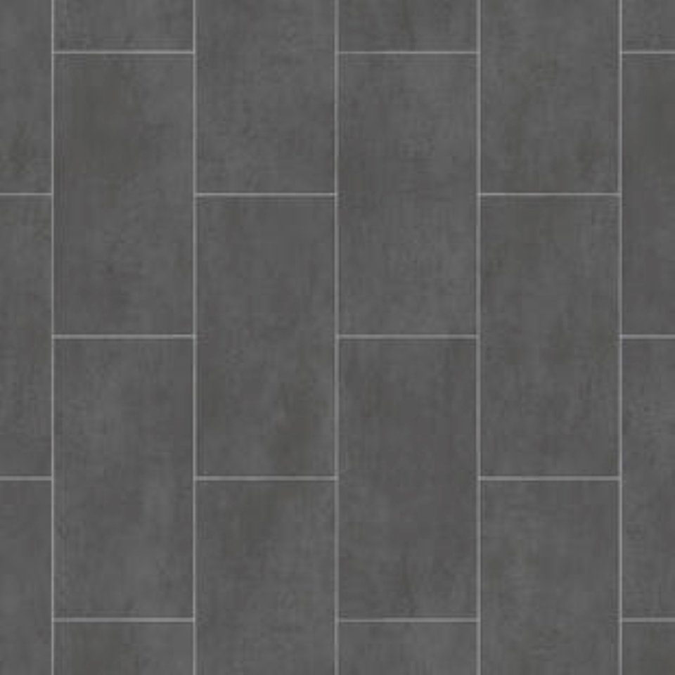 Vinylboden CV-Bodenbelag Melbourne Noir 200 cm Breite im Fliesendesign